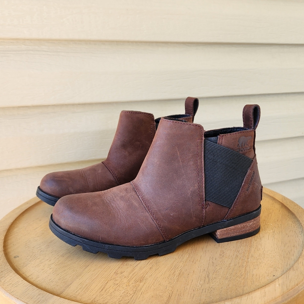 Brown Leather Ankle Boots
